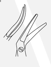 Nożyczki CASTROVIEJO rogówkowe 032-785-110 lewe